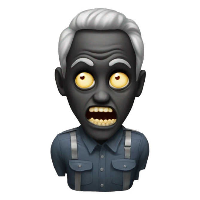 Very scary emoji analog horror, arg, like sticker