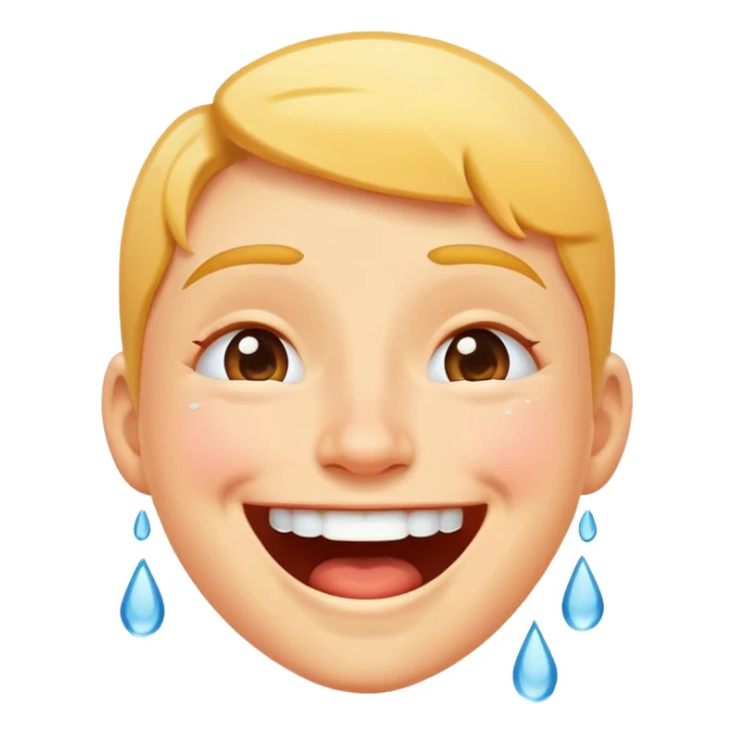 laughing face with tears of joy sticker