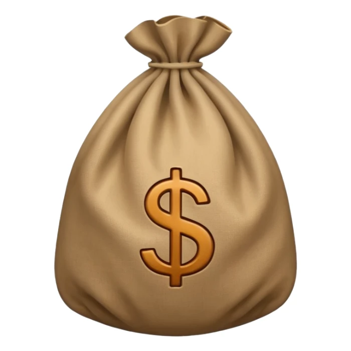 money bag emoji with £ sign sticker