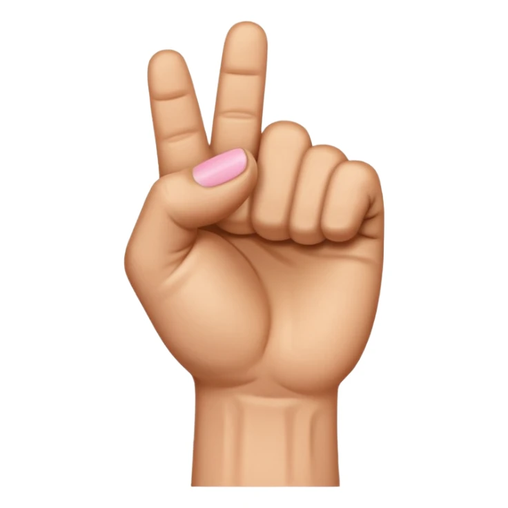 light brown hand in a fist with pinky finger raised sticker