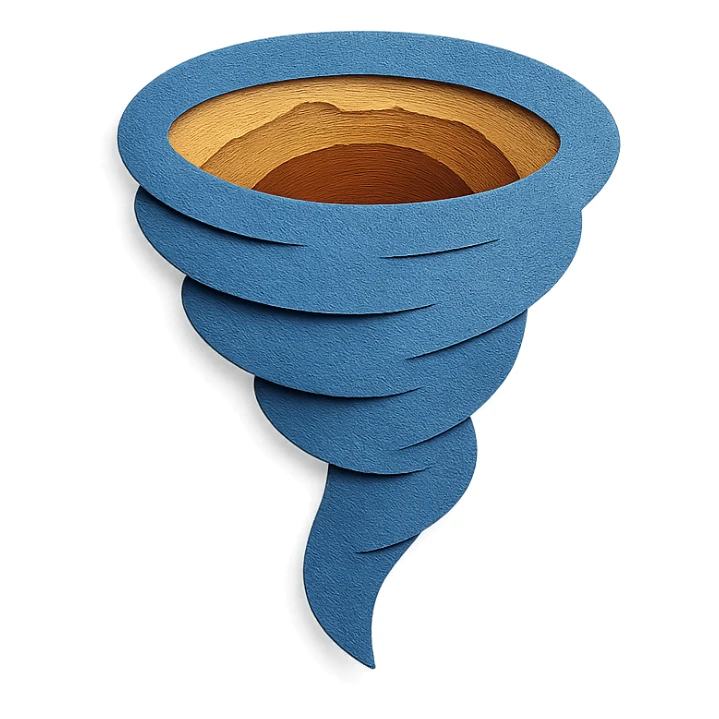 The Opening in paper craft style sticker