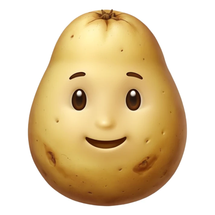 boiled potato simple energy food sticker