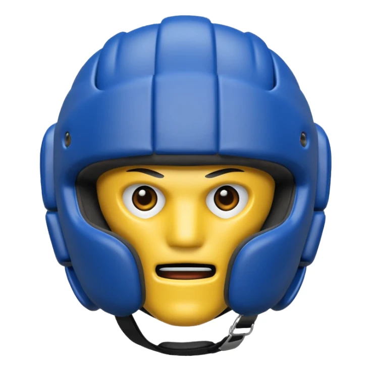MMA headgear object icon, protective sparring helmet, padded texture, 3D cartoon, mobile game icon style, centered, clean background, no text, no watermark sticker