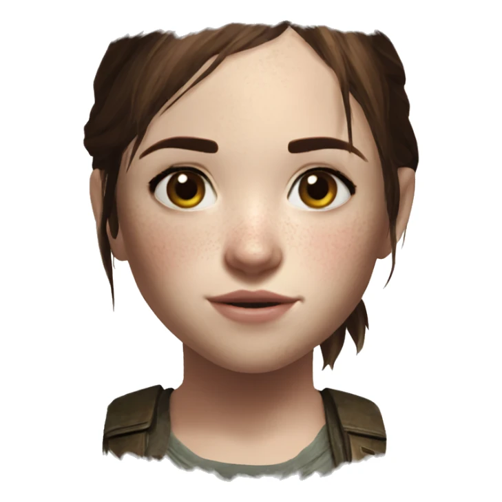 Ellie the last of us Little bit dezoom sticker