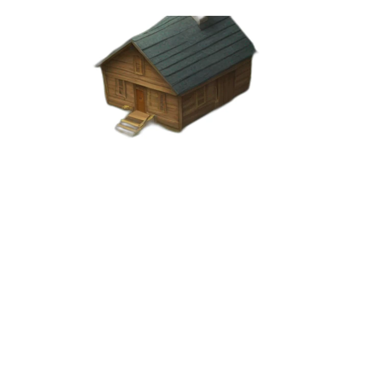 Vegetable Garden next to cabin in the woods sticker