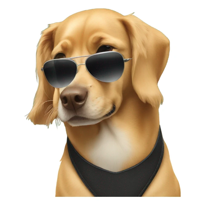 My dog wearing sunglasses sticker