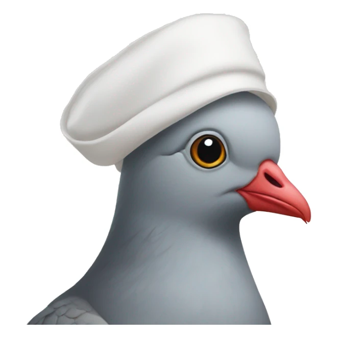 pigeon with a white bonnet from handmaid's tale sticker