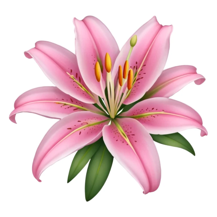 pink lilies sticker