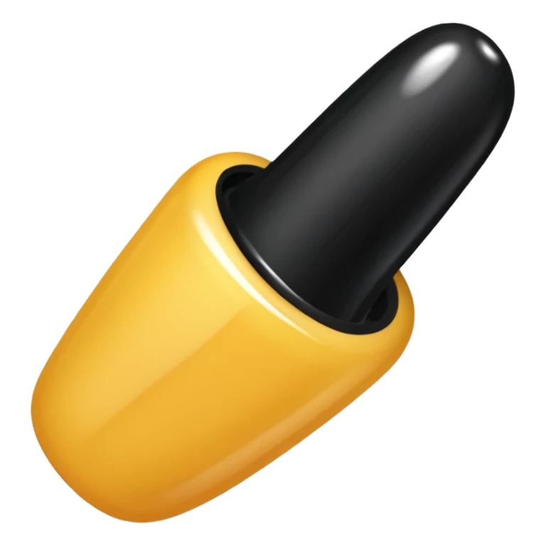 💅🏻generate the same emoji but with black colour nailpaint sticker