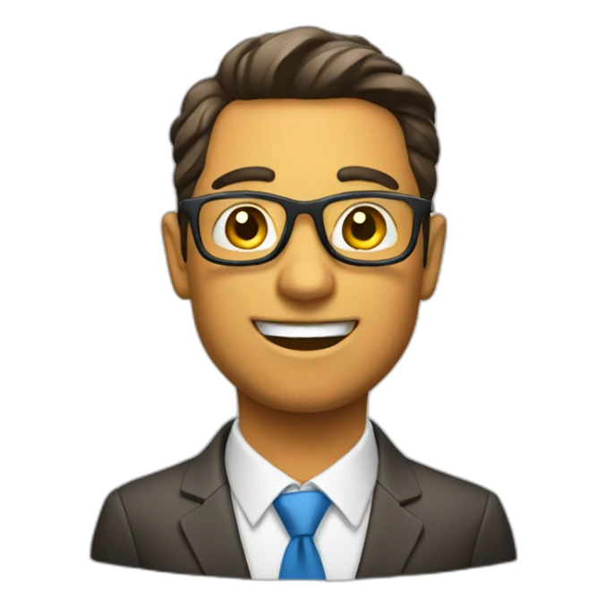 Marketing dude or salesman sticker