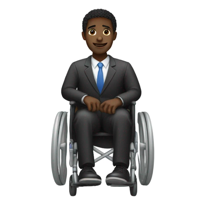 Gay Black Jew in wheelchair  sticker