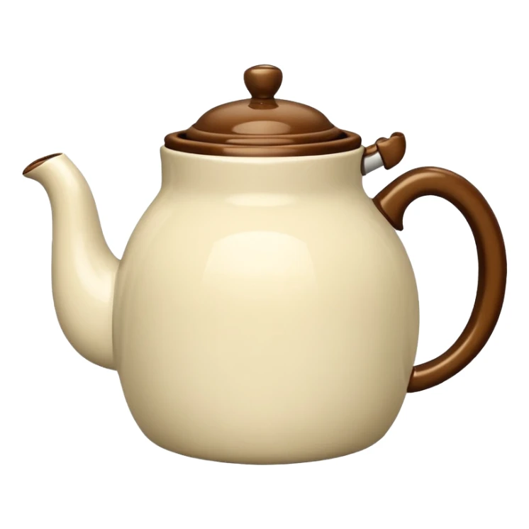 Vintage 1950's realistic tea pot sticker