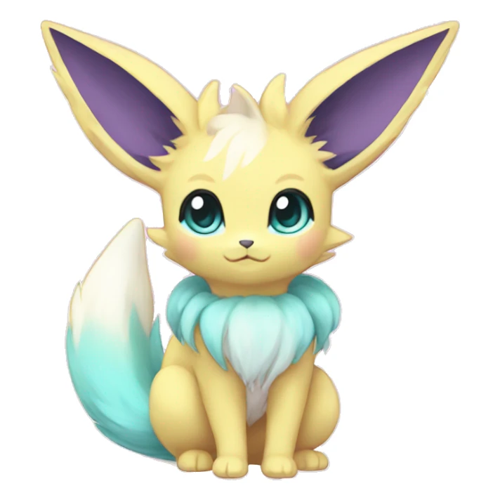 Kawaii Pastel Eeveelution-Cute-Pokémon-fusion full body sticker