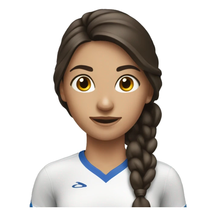 beautiful brunette doing sports sticker