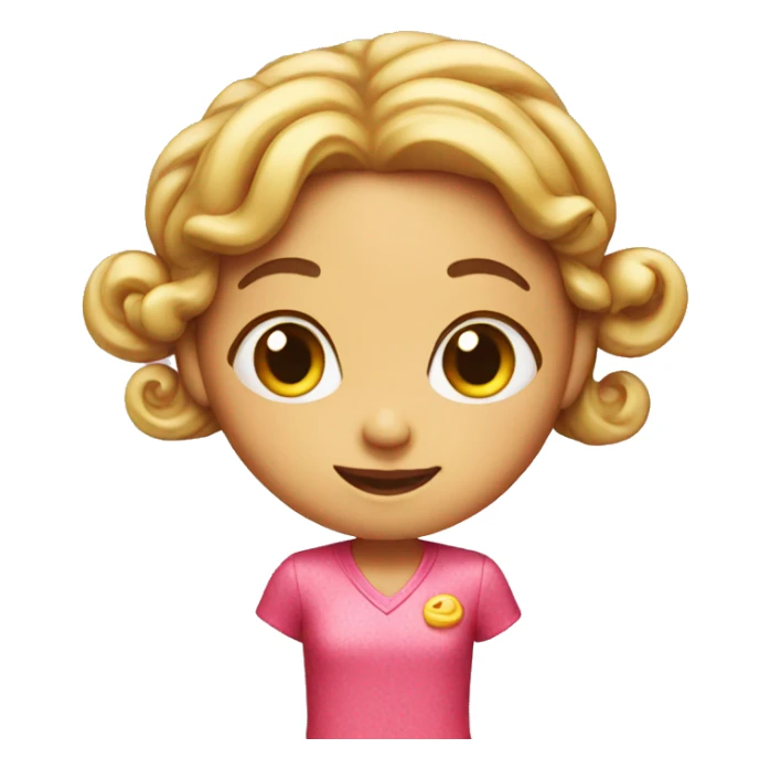 Girl made of candy sticker