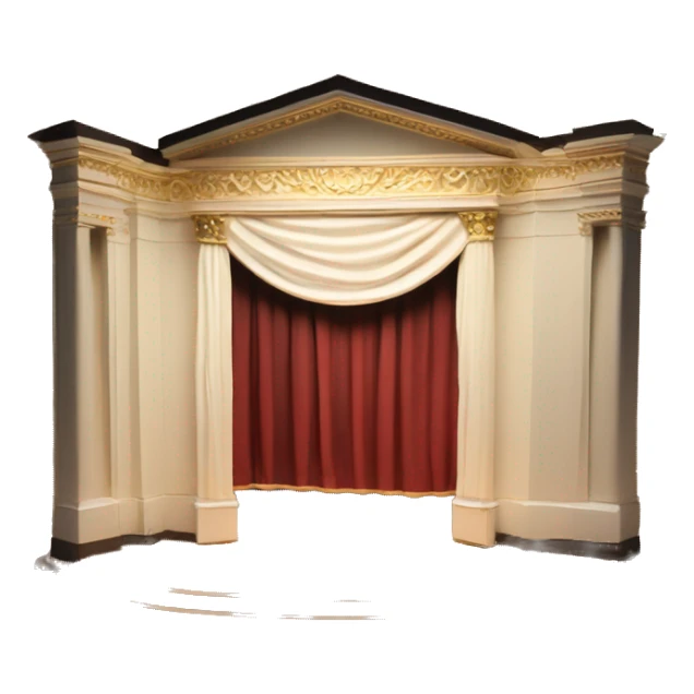 scenography scenic maquette model theatre set with lights sticker