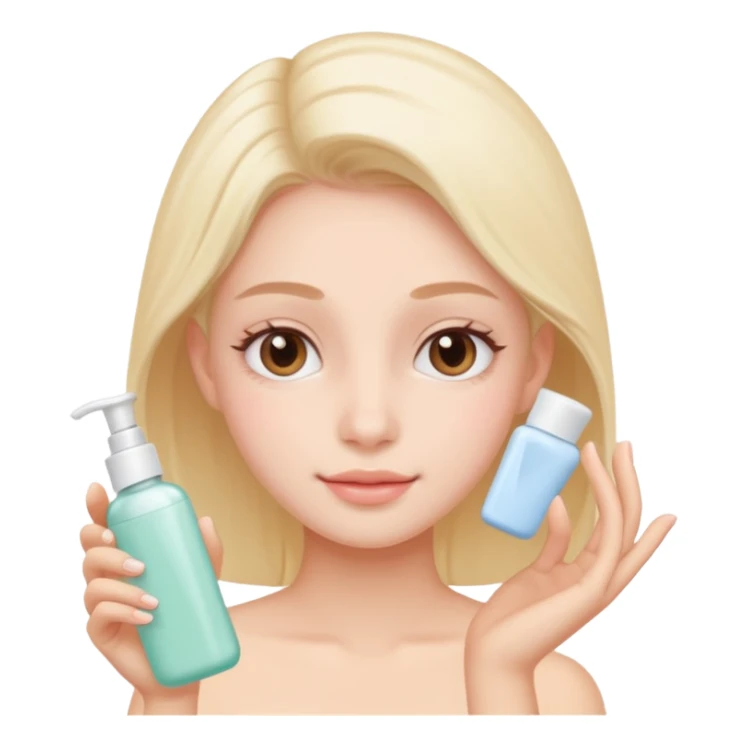 cute pastel colors skin care sticker