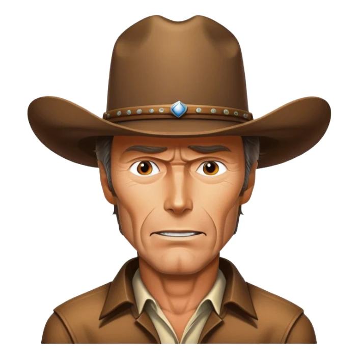 Clint Eastwood cowboy sticker