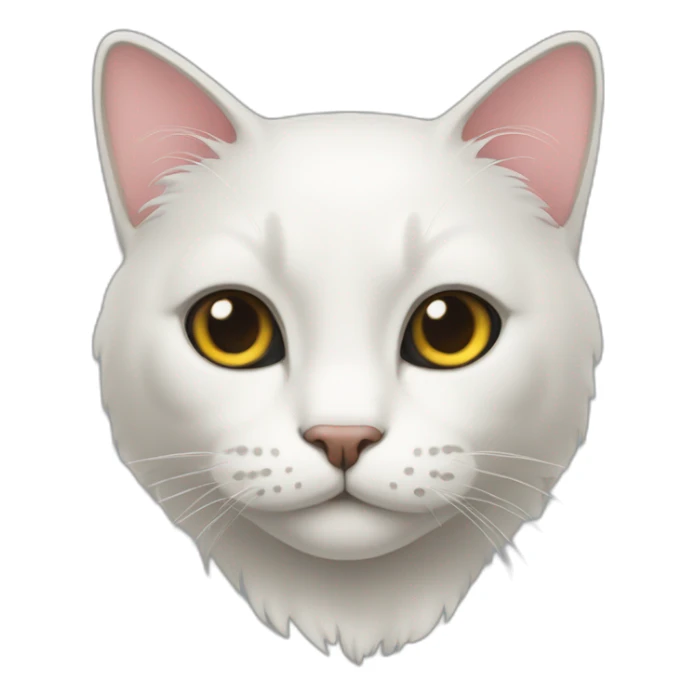Blanck cat sticker