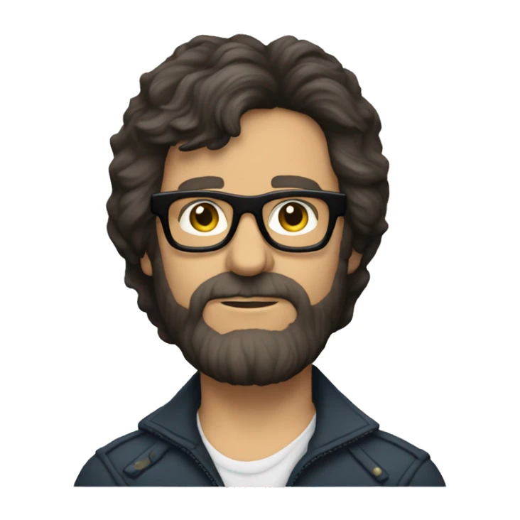 Jeff lynne darker hair, darker glasses sticker