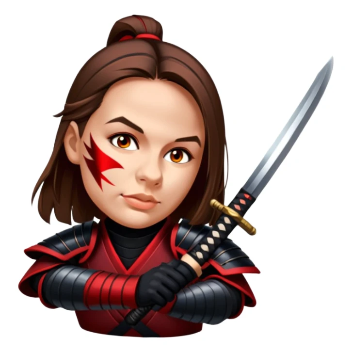 Fierce Samurai sticker