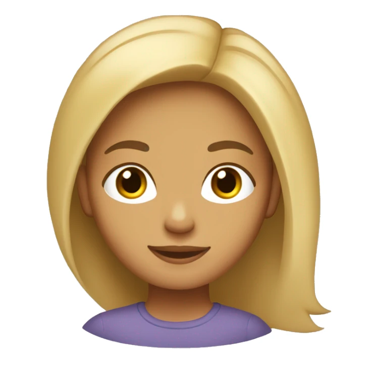 CHICA JOVEN DE PELO CASTAÑO CLARO  sticker