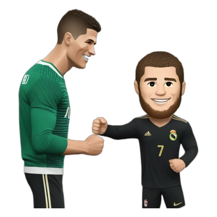 cristiano ronaldo met khabib sticker