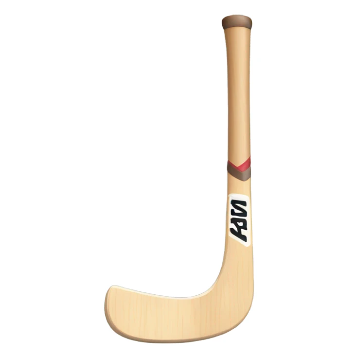wooden hockey stick sticker