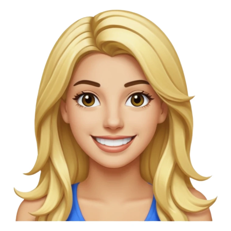 Lele Pons with long blonde hair sticker