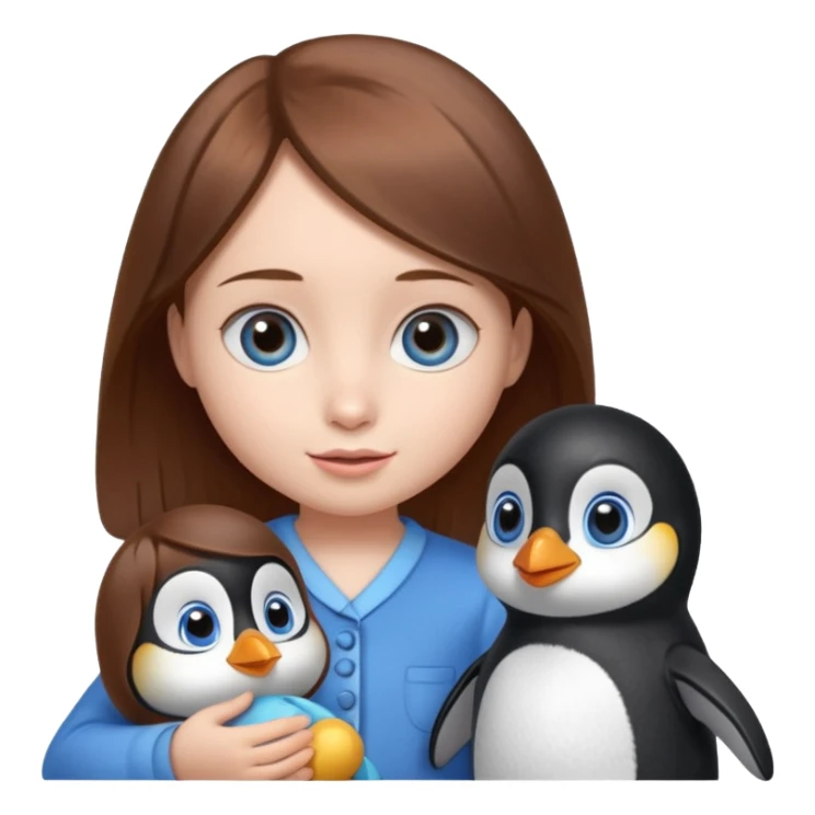 Savino the penguin,Moshi the doll and sticker