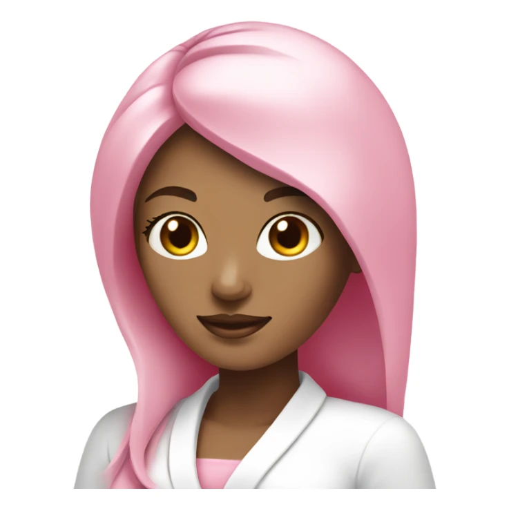 Pink and white spa woman sticker