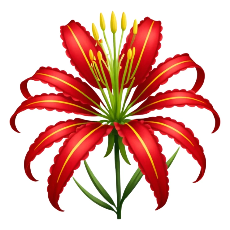 Red spider lily sticker