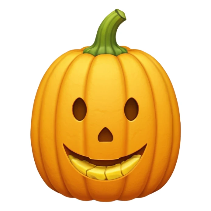 pumpkin plushie with banana peel on top sticker