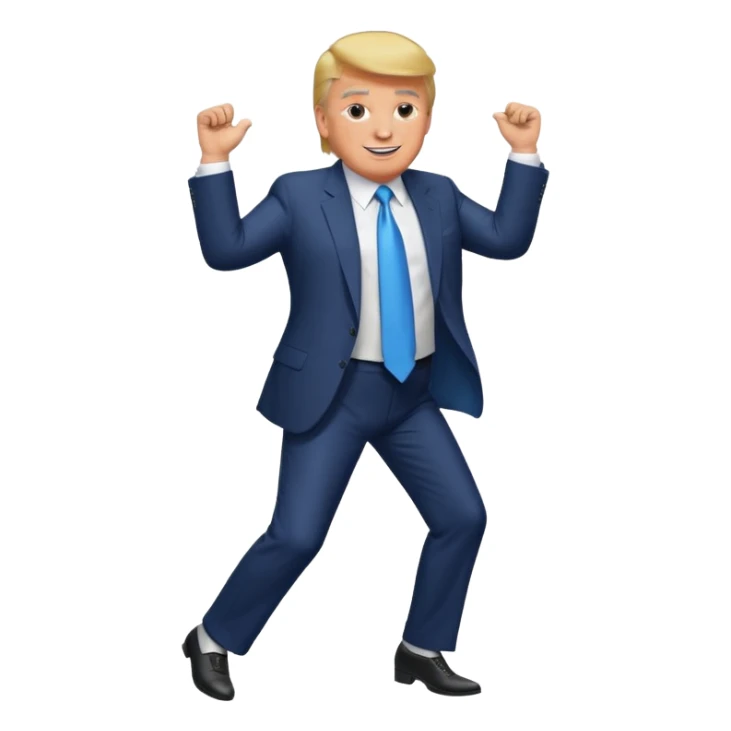 Donald Trump bailando  sticker