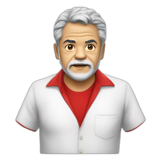 luis inacio lula da silva camisa vermelha sticker