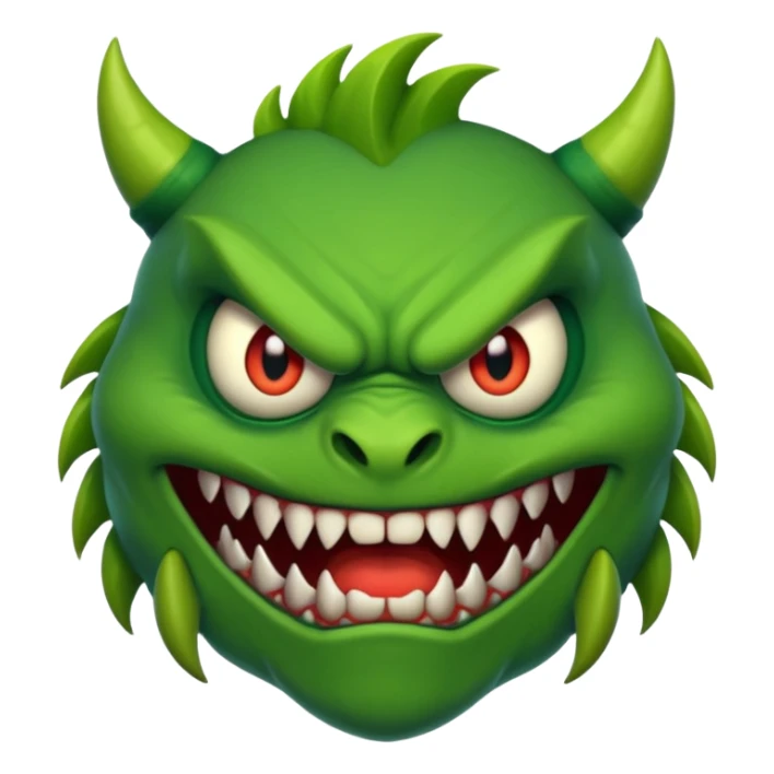 a monster with one eye in the centre of his face sticker