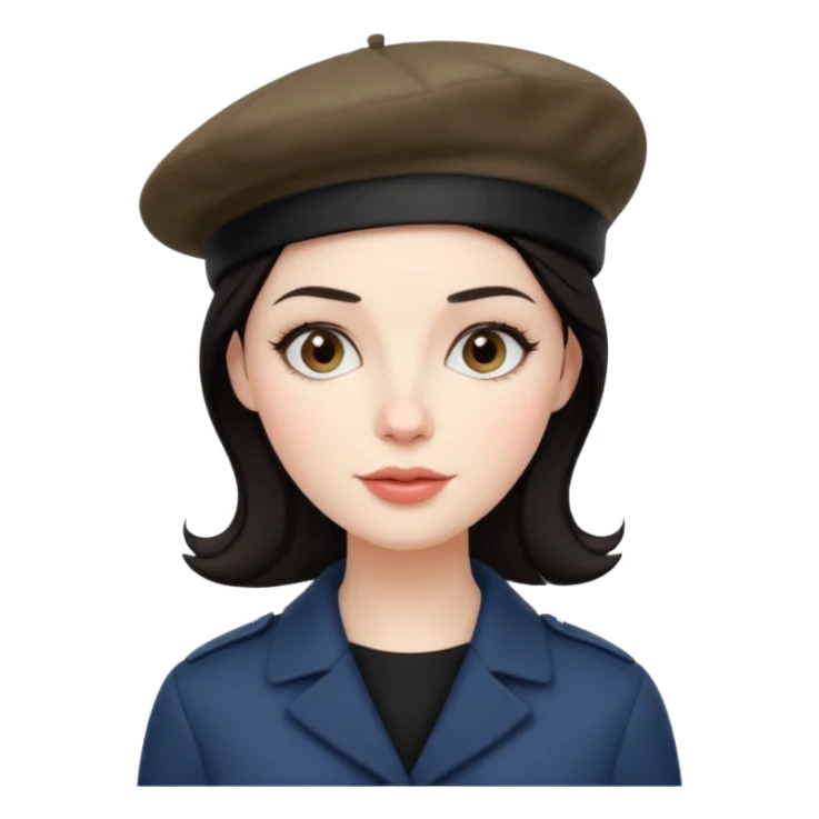 Urban French woman  sticker