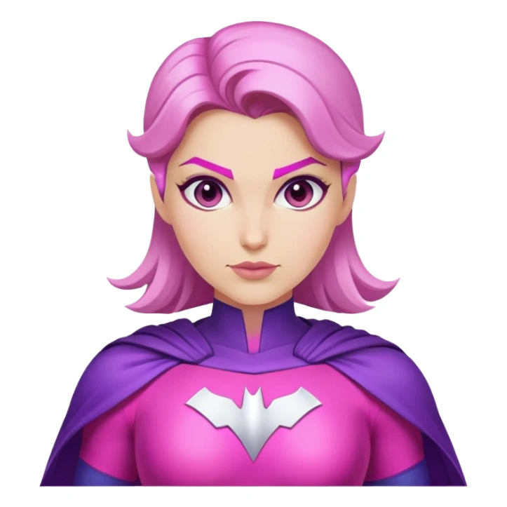 pink violet woman superhero positive power sticker