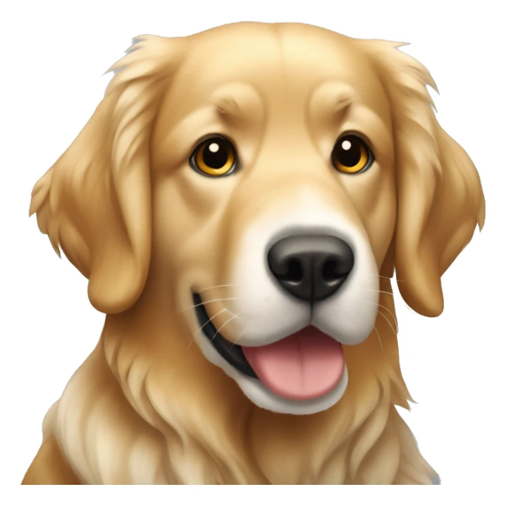 Un perro Golden retriver con un dálmata  sticker