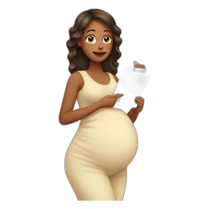 pregnant woman and planning pregnancy sticker