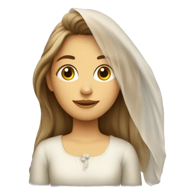 Une fille avec le voile sticker