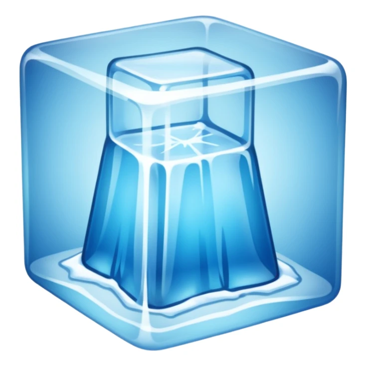 dress  inside ice cube sticker