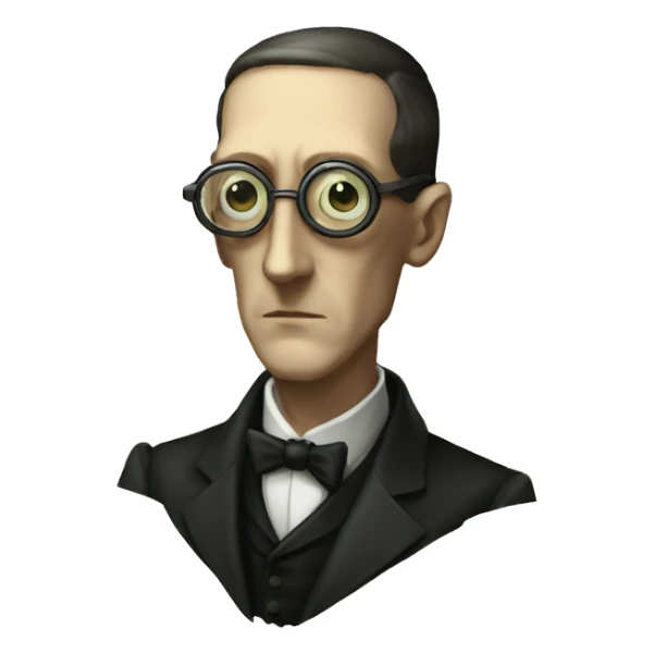 HP Lovecraft as a member of the Adeptus Mechanicus sticker