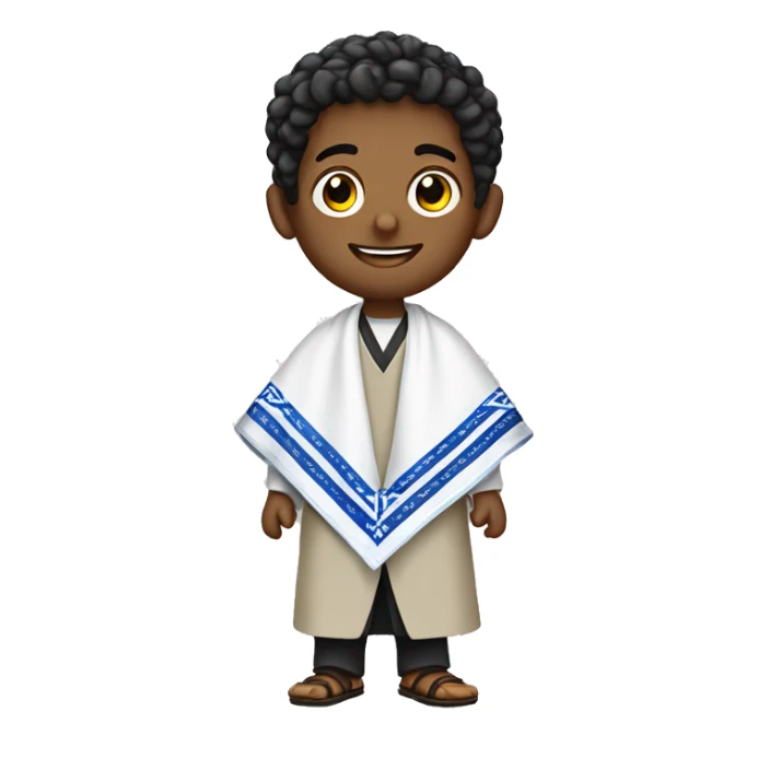 Jew young man with tallit sticker