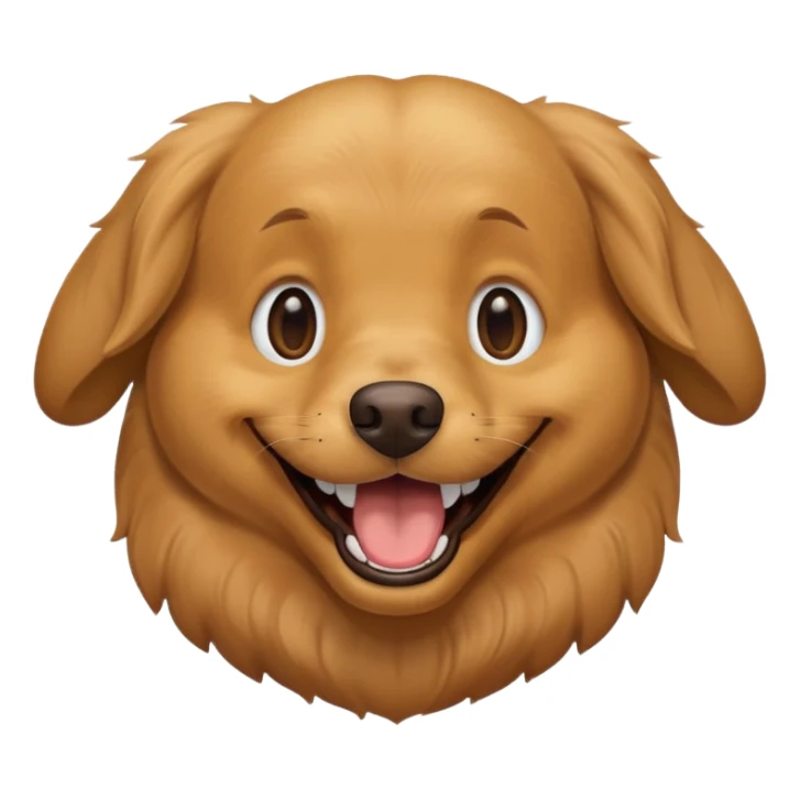 Dog with big smiling mouth but no teeth sticker