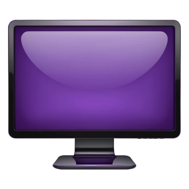 dark purple wide screen monitor sticker