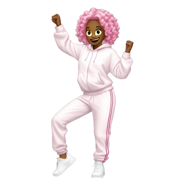 dancing-pink-haired-white-girl-oversize-tracksuit sticker