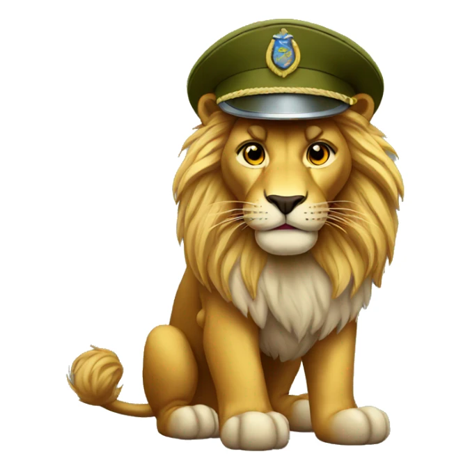 military lion sticker