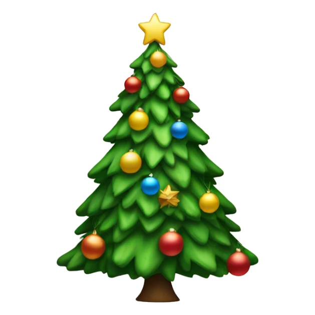 Christmas tree sticker