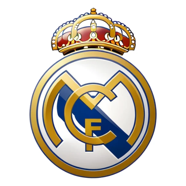 Real Madrid football club logo sticker